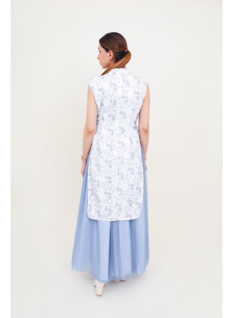 Obaha A dress with sparkling roses and a skirt - Image 3